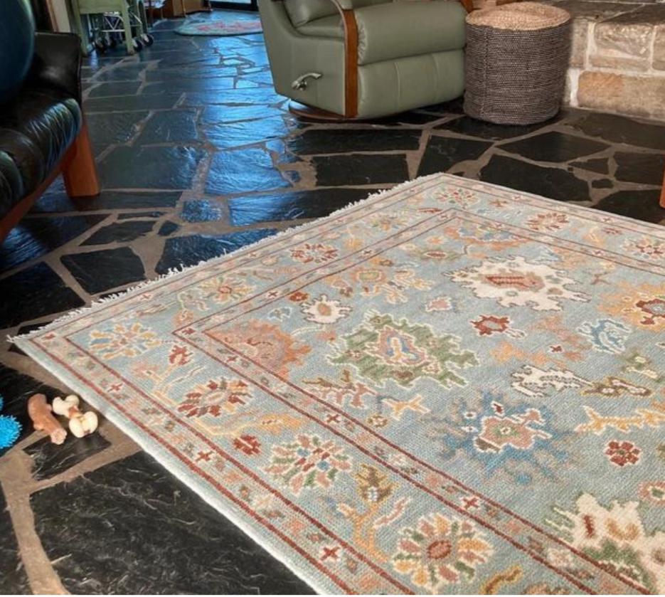 Decor Oushak Vintage Rug For Living Room