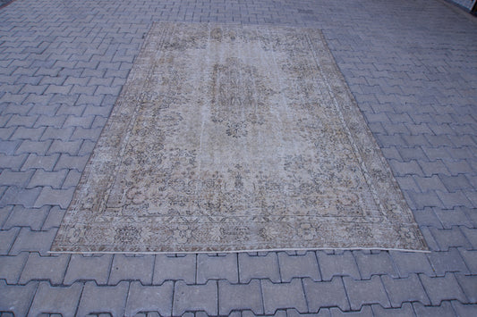 Wool Neutral Rug 6x10 ft - sku297