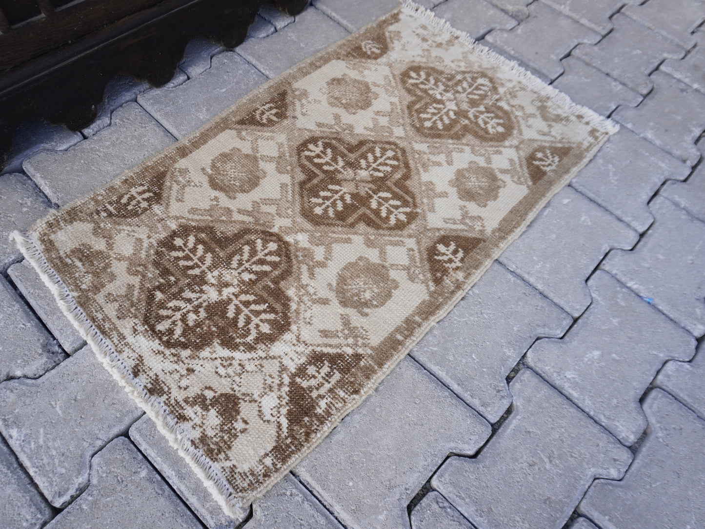 Hand Knotted Doormat 2x3 ft - skuy52