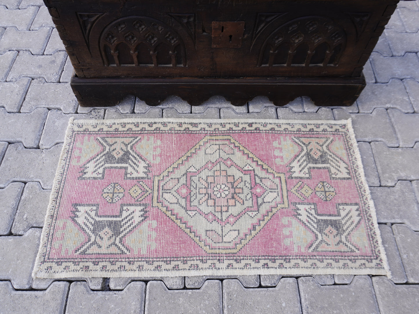 Hand Knotted Doormat 2x3 ft - skuy72