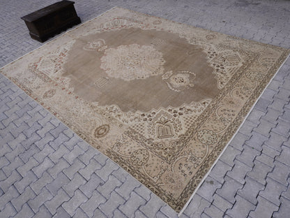 Vintage Area Rug Large 9x12 ft, sku716