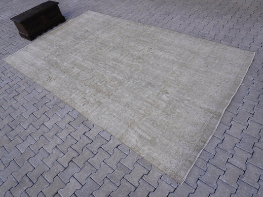 Vintage Beige Neutral Large Rug 8x13 ft - sku2044