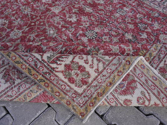 Vintage Wool Turkish Rug 6x11 ft - skuf44