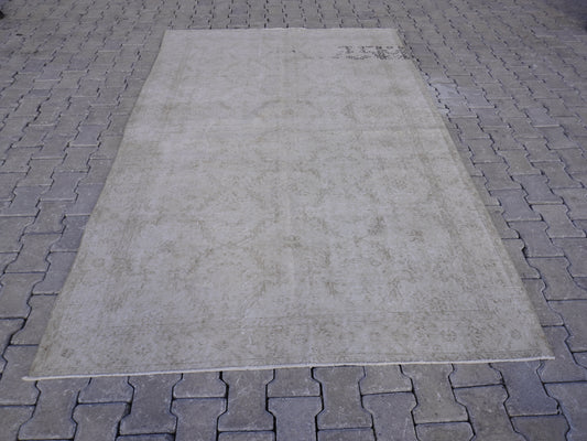 Wool Neutral Turkish Rug 6x9 ft - skuf210