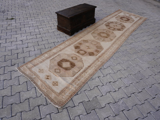 Turkish Neutral Runner Rug 3x12 ft - sku1753