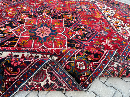 Red Vintage Rug 8x11 ft - sku1600