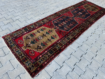 Oriental Runner Rug Wool 3x10 ft - sku1676