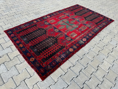 Viintage  Persian Small Rug 5x9 ft - skua138