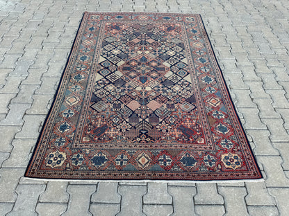 Vintage Persian Small Rug 5x6 ft - sku1056