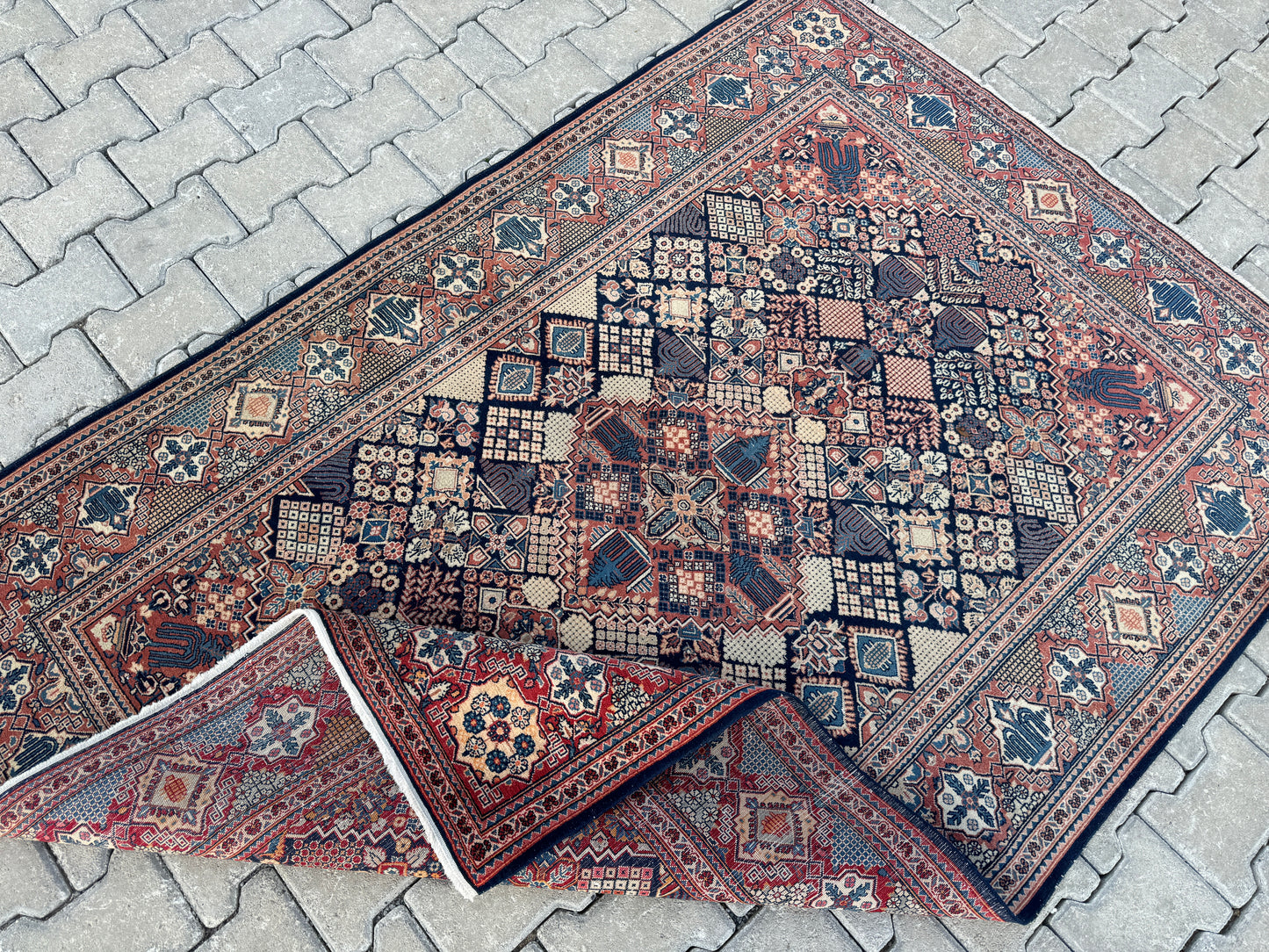 Vintage Persian Small Rug 5x6 ft - sku1056