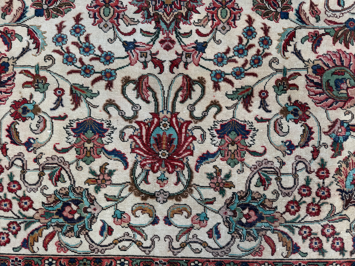 Persian Rug 9x12 ft | Hand-Knotted Seven Mountain Flowers Design | sku1202