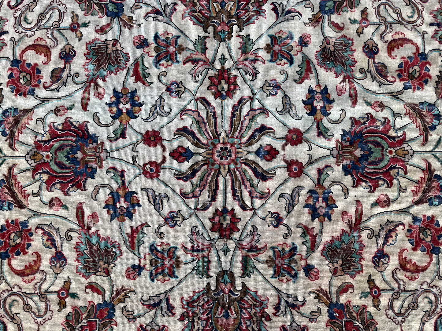 Persian Rug 9x12 ft | Hand-Knotted Seven Mountain Flowers Design | sku1202