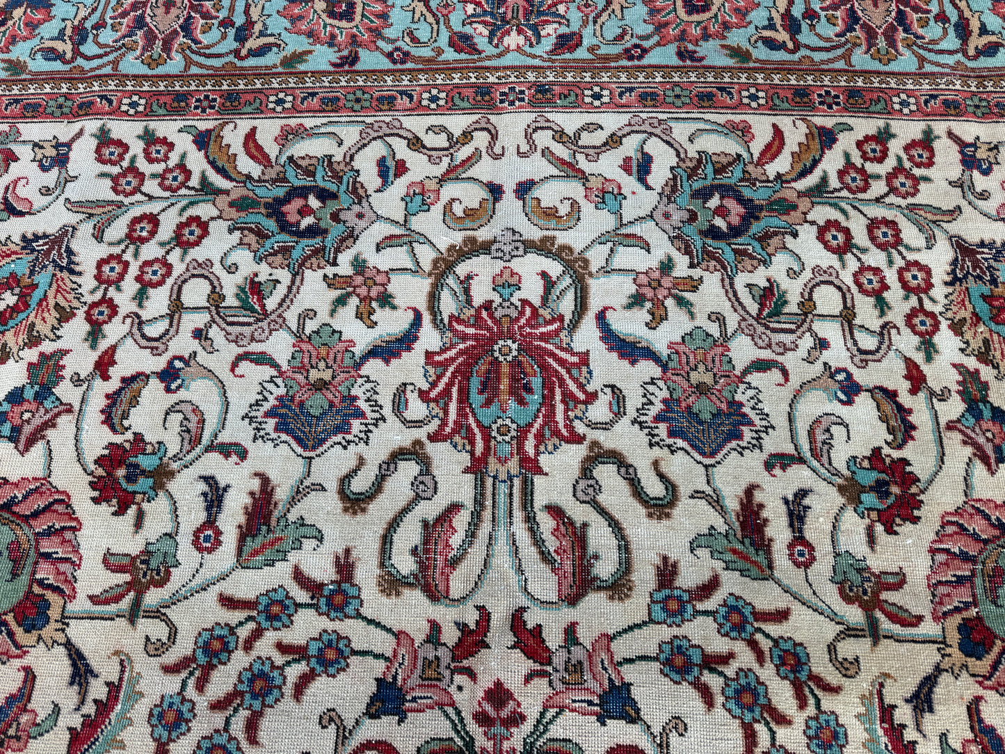 Persian Rug 9x12 ft | Hand-Knotted Seven Mountain Flowers Design | sku1202